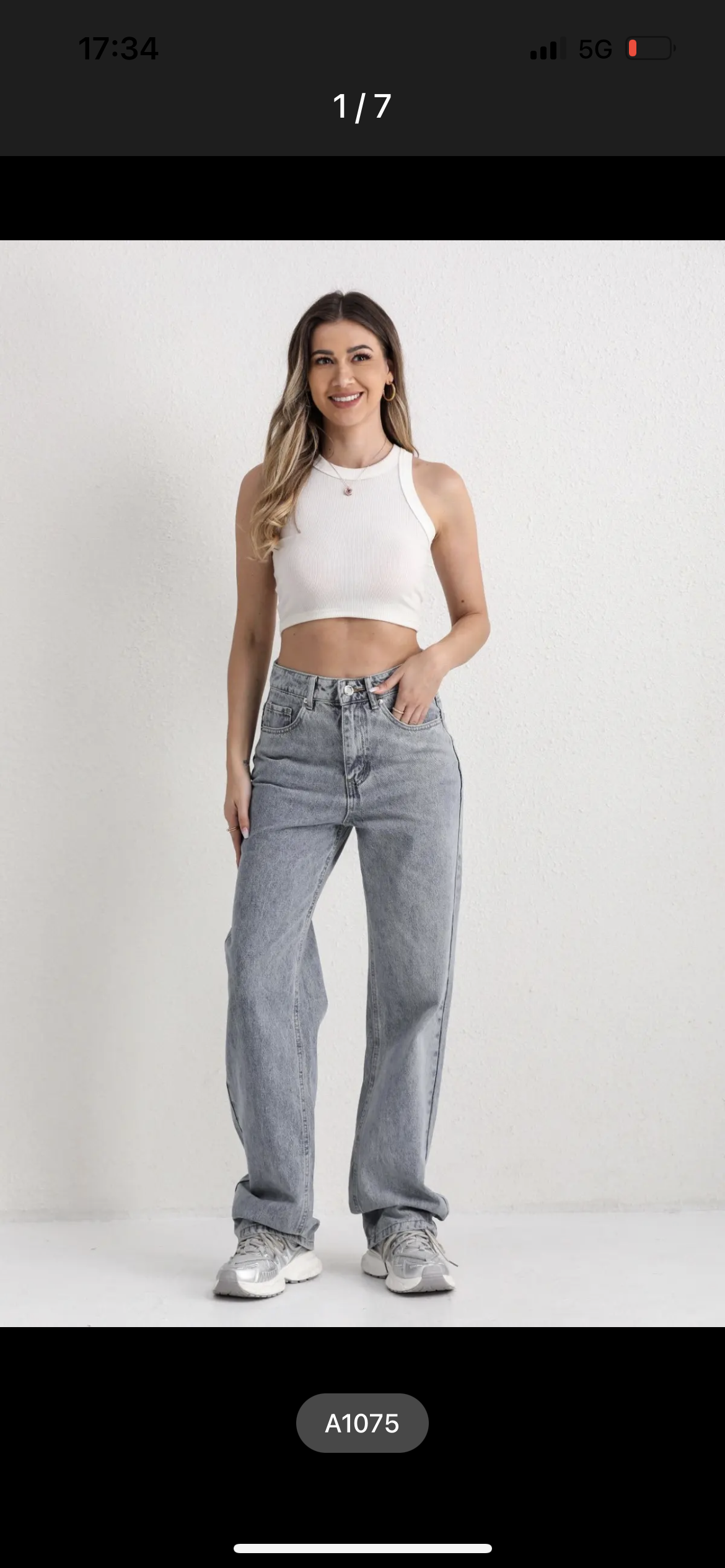 Jeans gris